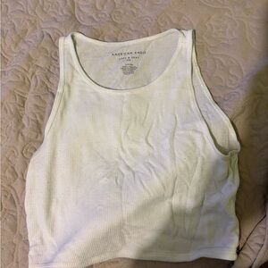 American Eagle Outfitters Women's Light Cream Tank Top